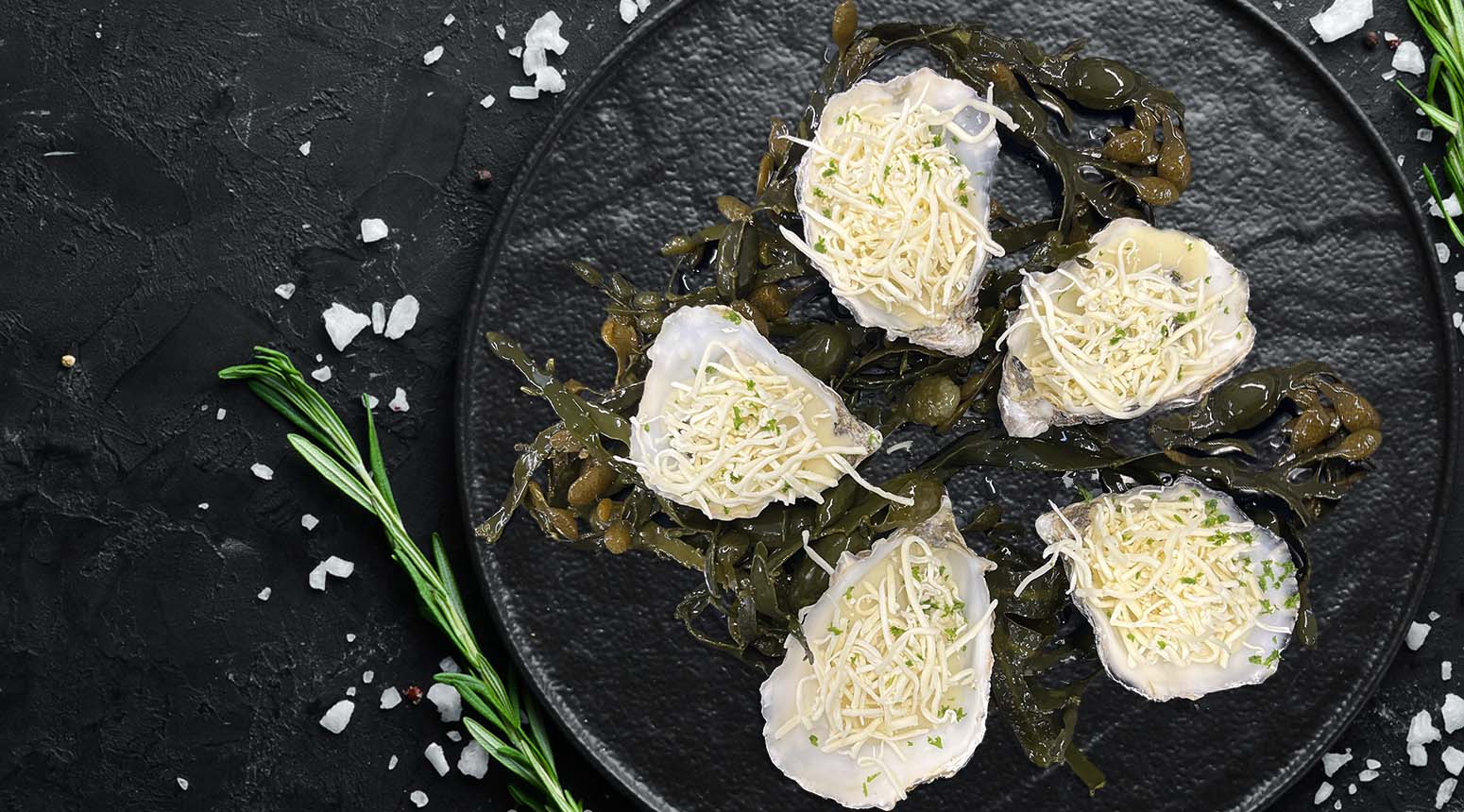 Oesters met champagnesaus