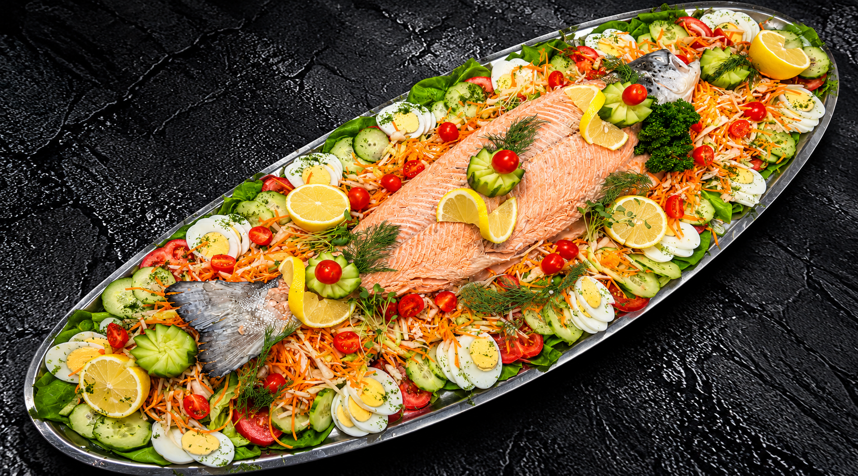 Zalm Belle Vue - buffet 12 à 15 pers.