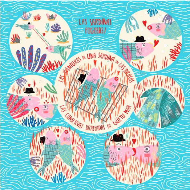 Sardina en las Brasas