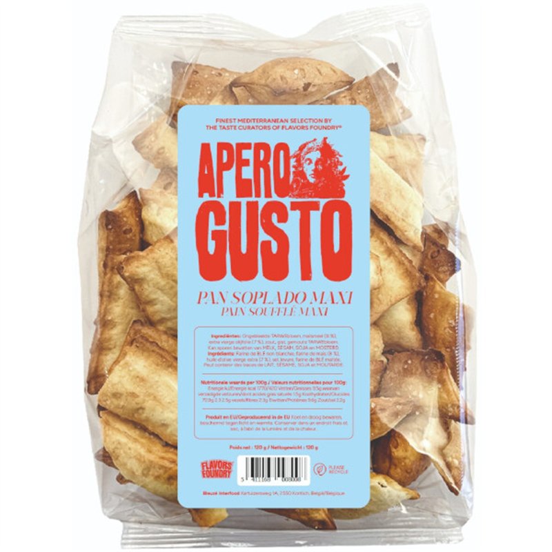 Pan Soplado Maxi - Apero Gusto, zak 120 gr